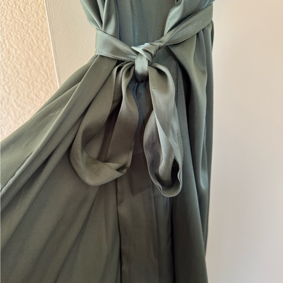 Mango Sage Green Shirt Dress 4 - Picture 2 of 6